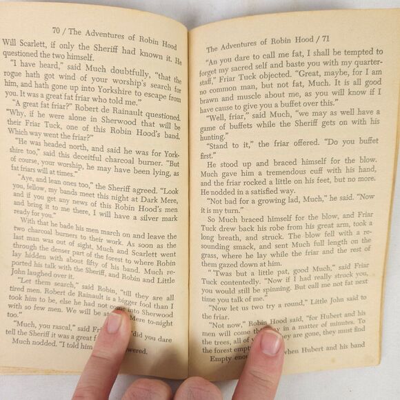 Vintage Fiction Book Lot - Teasure Island - Robin Hood - Blackbeard's Ghost - Picture 10 of 13